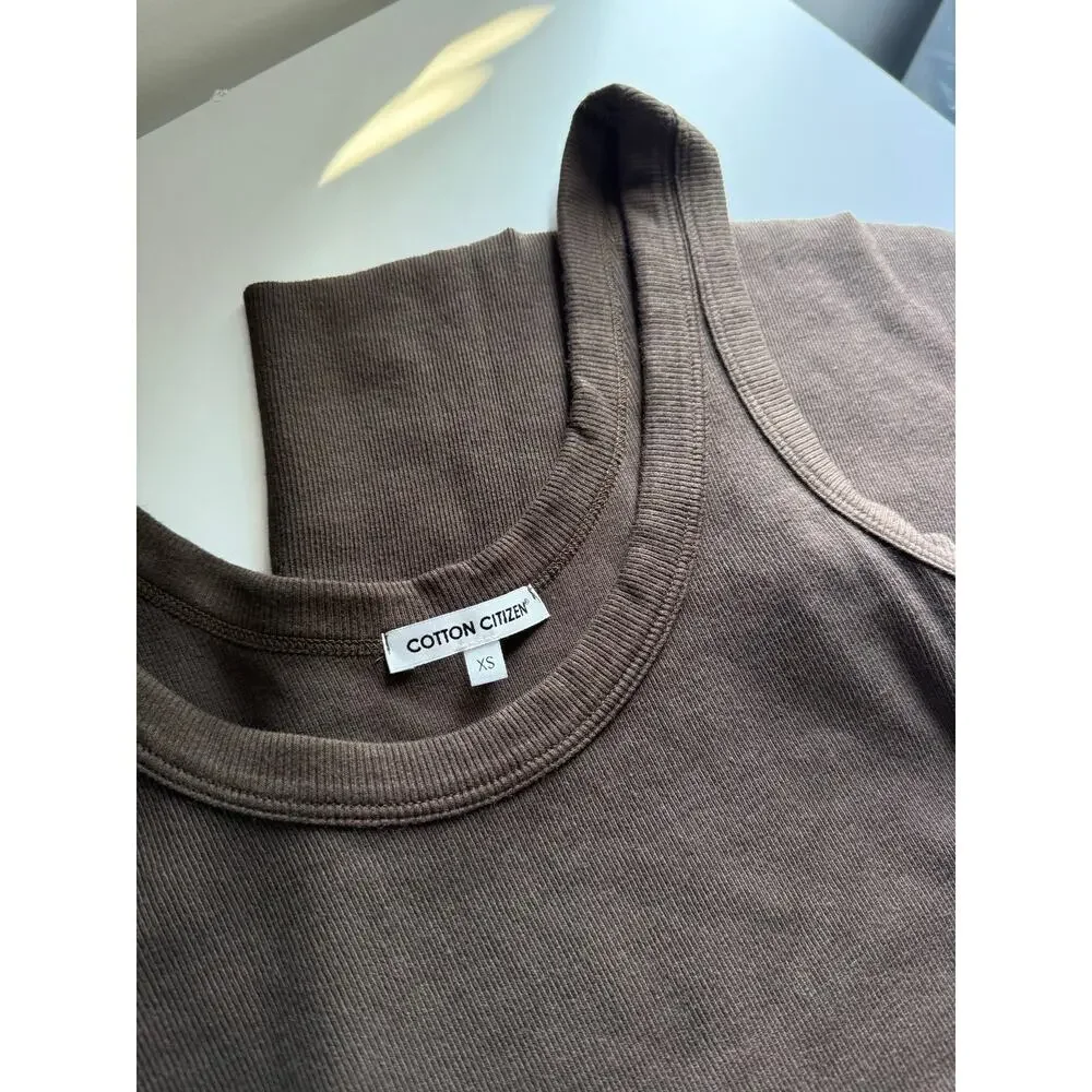 $185 New Cotton Citizen Verona Midi Dress - Espresso - XS
